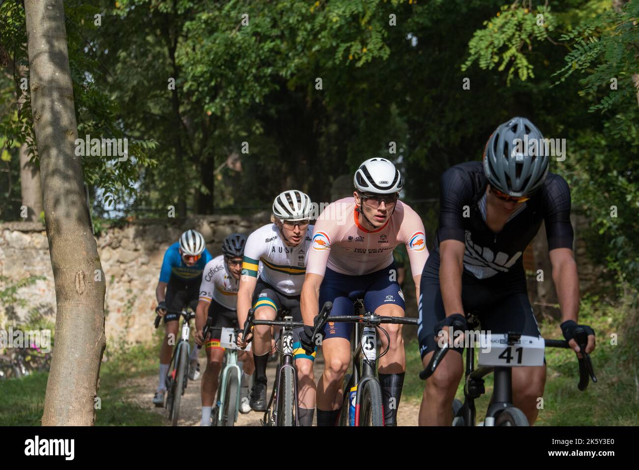 Felix James Meo (Nuova Zelanda) e Jelle-wietse Jongedijk (Paesi Bassi) - Campionato del mondo di ghiaia 2022 Foto Stock