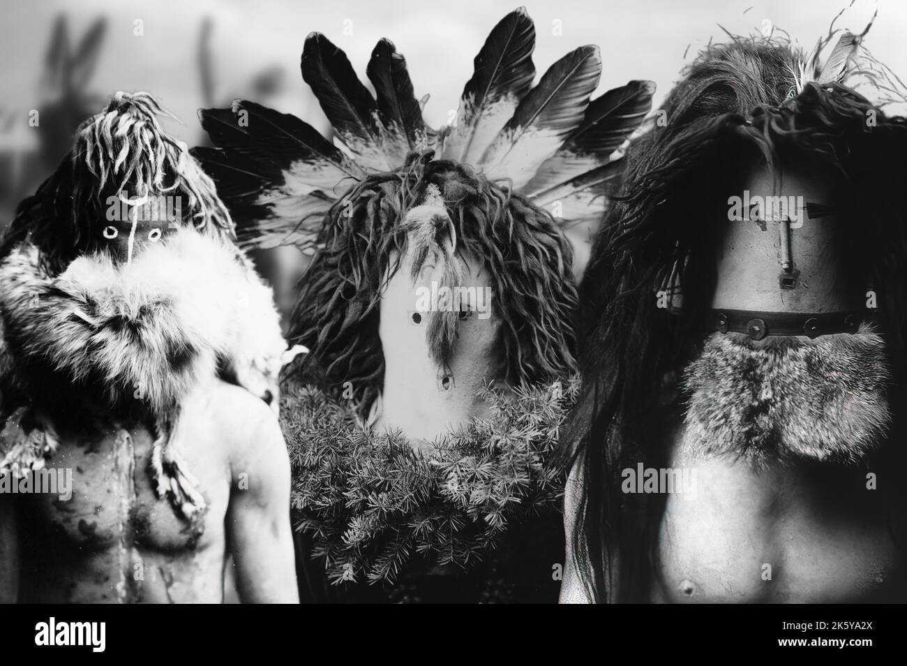 Cultura nativa americana - Shamans della tribù Sioux Foto Stock