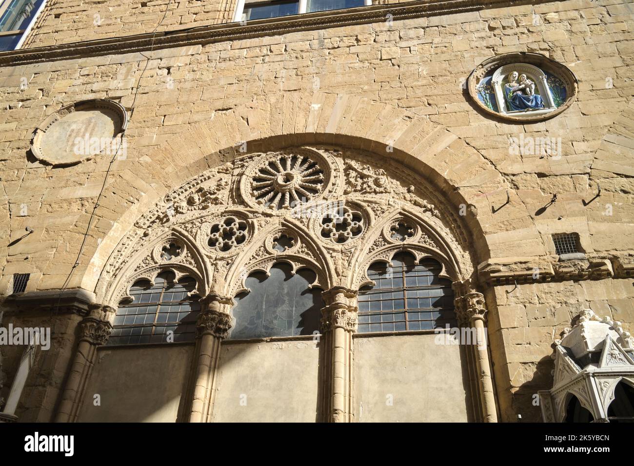 Chiesa di Orsanmichele a Firenze Foto Stock