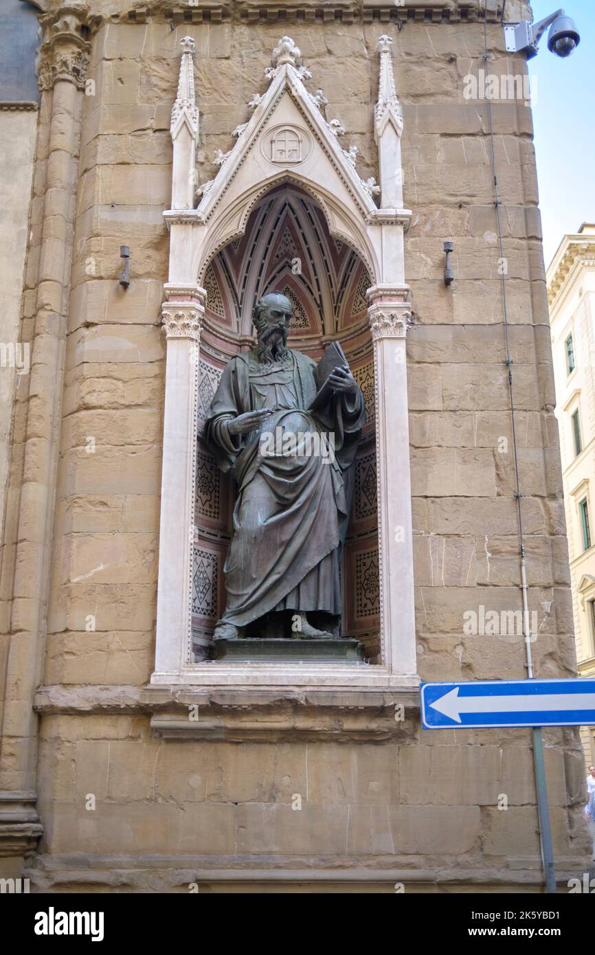 Chiesa di Orsanmichele a Firenze Foto Stock