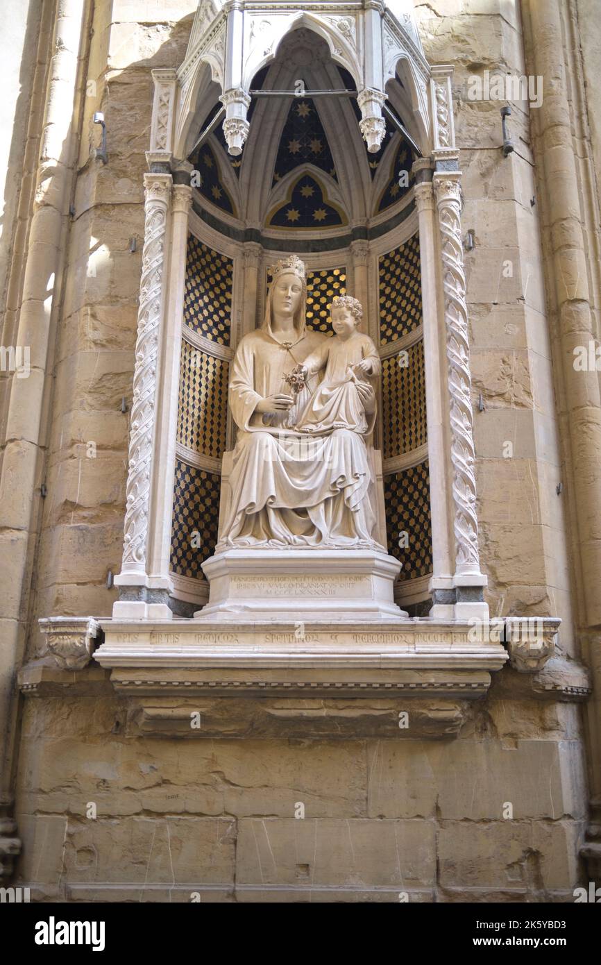 Chiesa di Orsanmichele a Firenze Foto Stock