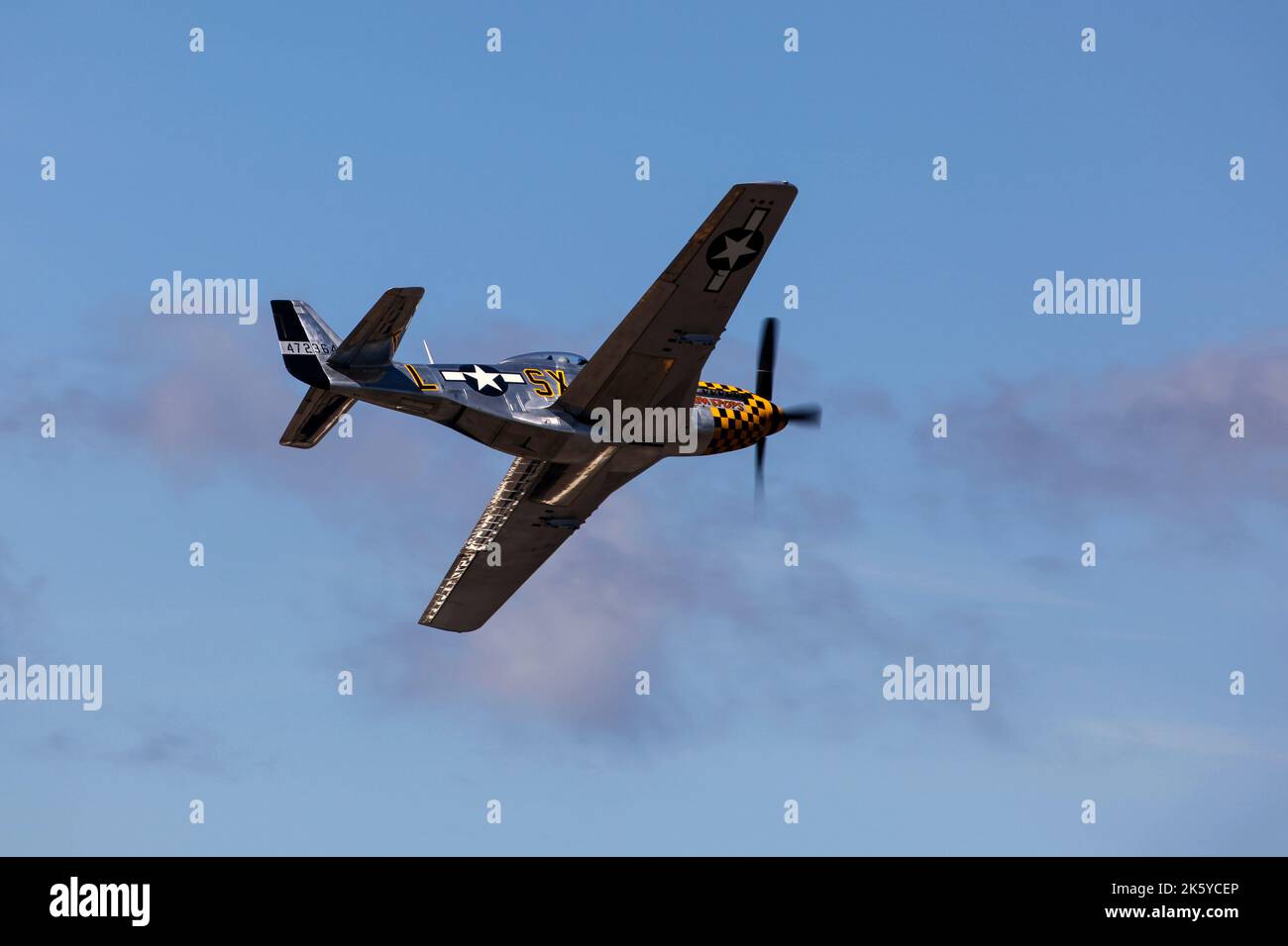 Nord America P-51 Mustang su Seattle WA Foto Stock