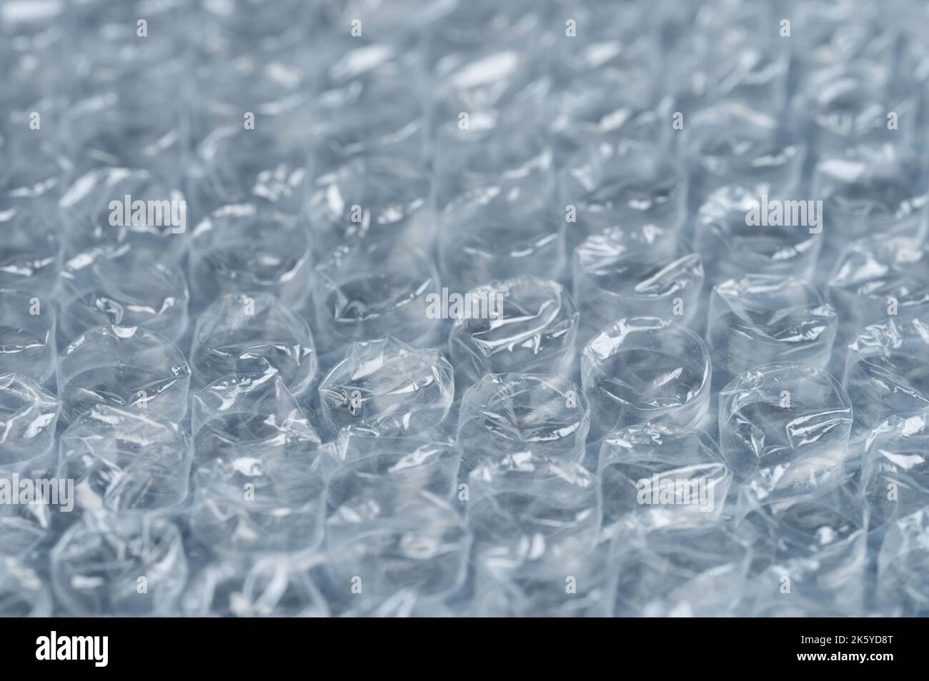 Vista ravvicinata macro di sfondo bolle d'aria di imballaggio Foto Stock