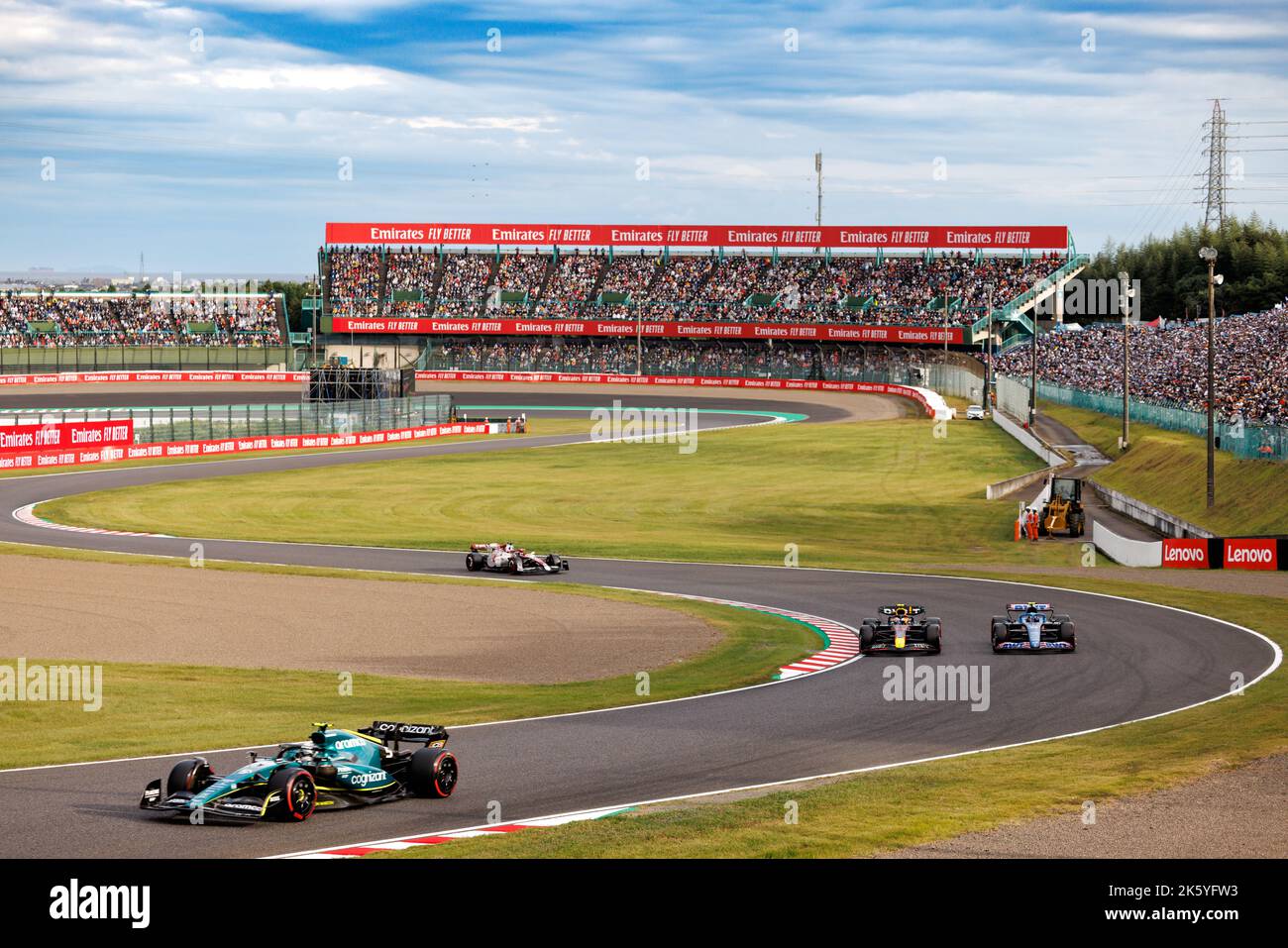 SUZUKA, GIAPPONE, circuito di Suzuka, 8. Ottobre: Qualifiche durante il Gran Premio di Formula uno giapponese al circuito di Suzuka su 8. Ottobre, 2022. Credit © corleve / Alamy Live News Foto Stock