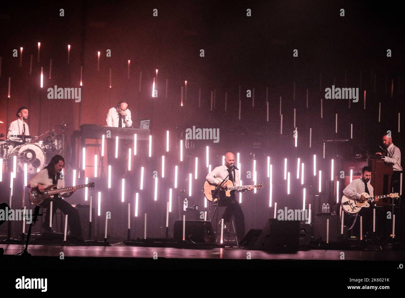Bergamo, Italia. 10th Ott 2022. Negramaro durante Negramaro, Concerto musicale a Bergamo, 10 2022 ottobre Credit: Independent Photo Agency/Alamy Live News Foto Stock