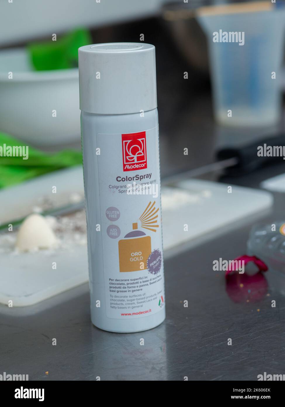 ingredienti da forno professionali per i desginatori di torte Foto Stock