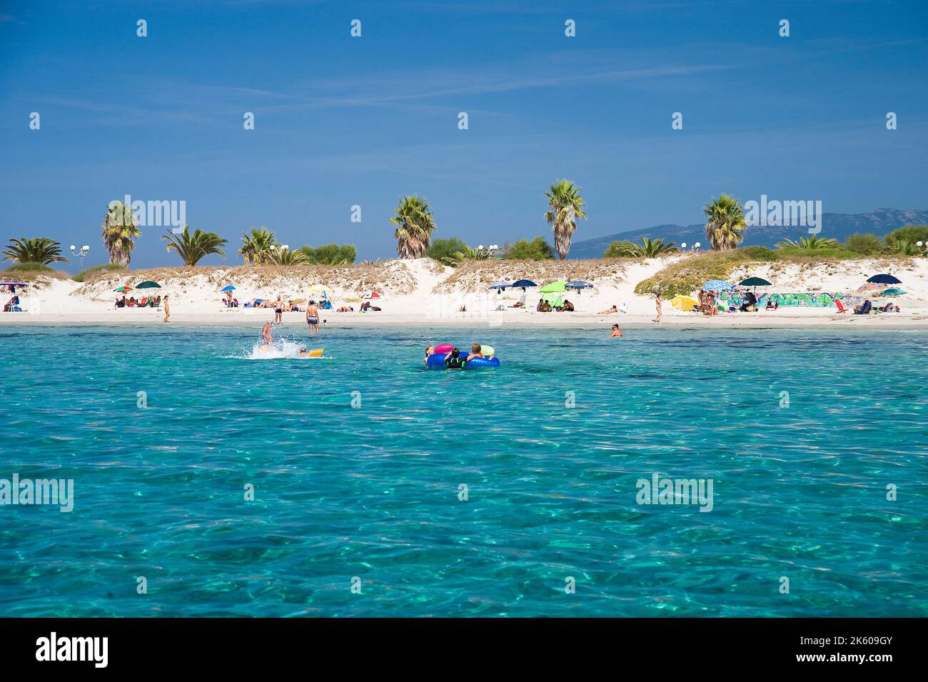 Spiaggia di le Saline, Putzu Idu, San vero Milis, Sinis, Sardegna, Italia, Europa Foto Stock