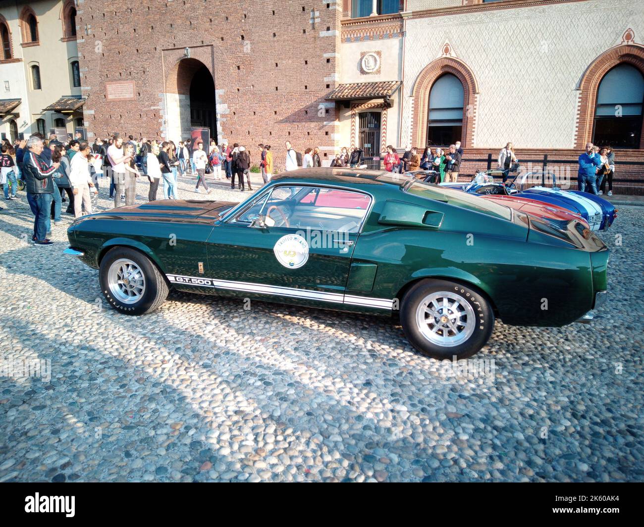 Milano, Italia. 9 Ott 2021. TROFEO MILANO, una competizione di auto e moto d'epoca organizzata da C.M.A.E., Club Milanese Automotoveicoli d'epoca. Foto Stock