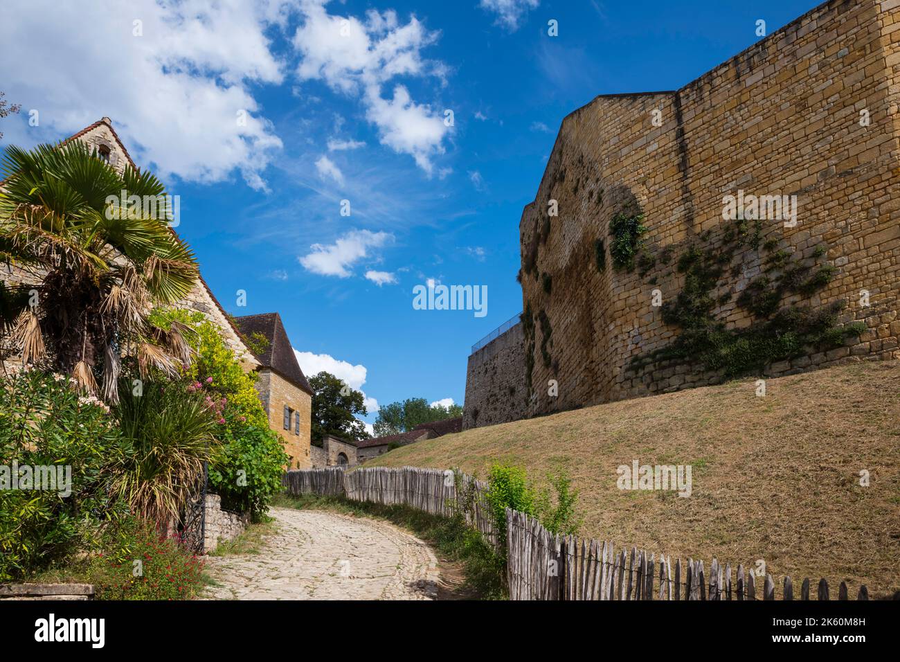 vecchio tipico vilaggio francese nella dordogna, beynac Foto Stock