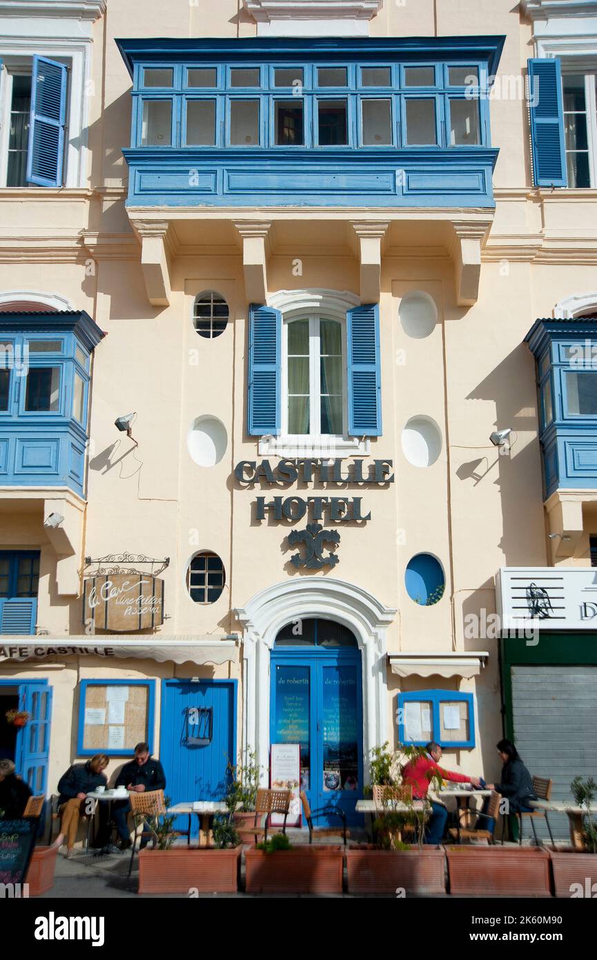 La Valletta, capitale della cultura 2018, Castille Hotel, Isola di Malta, Mar Mediterraneo, Europa Foto Stock
