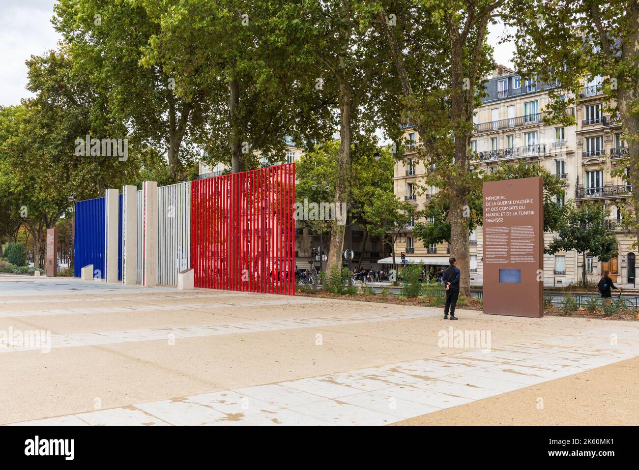 Memoriale nazionale alla guerra algerina e ai conflitti in Marocco e Tunisia. 7th Arrondissement, Parigi, Francia, Europa Foto Stock