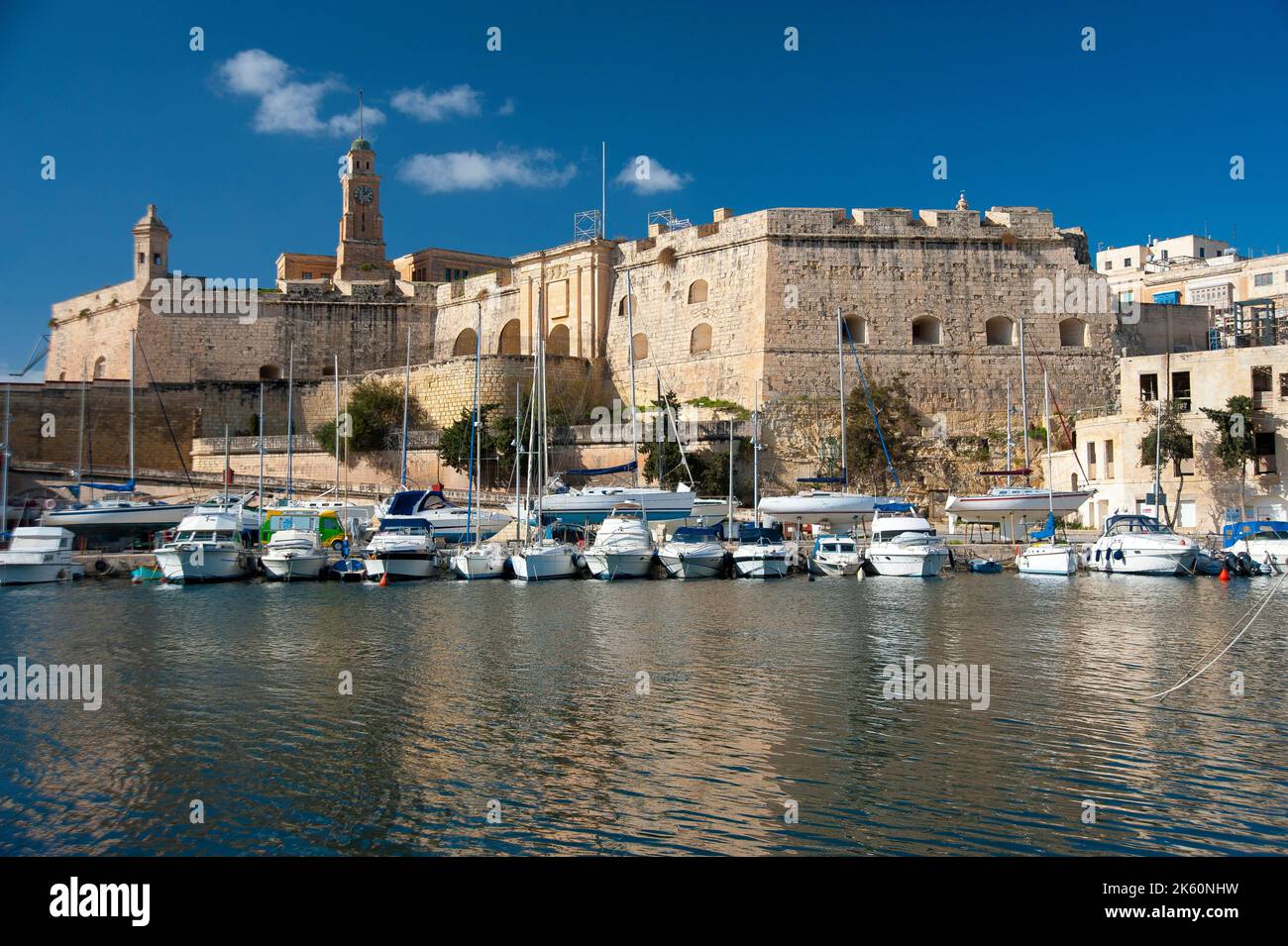 Senglea (L-Isla), Isola di Malta, Mar Mediterraneo, Europa Foto Stock
