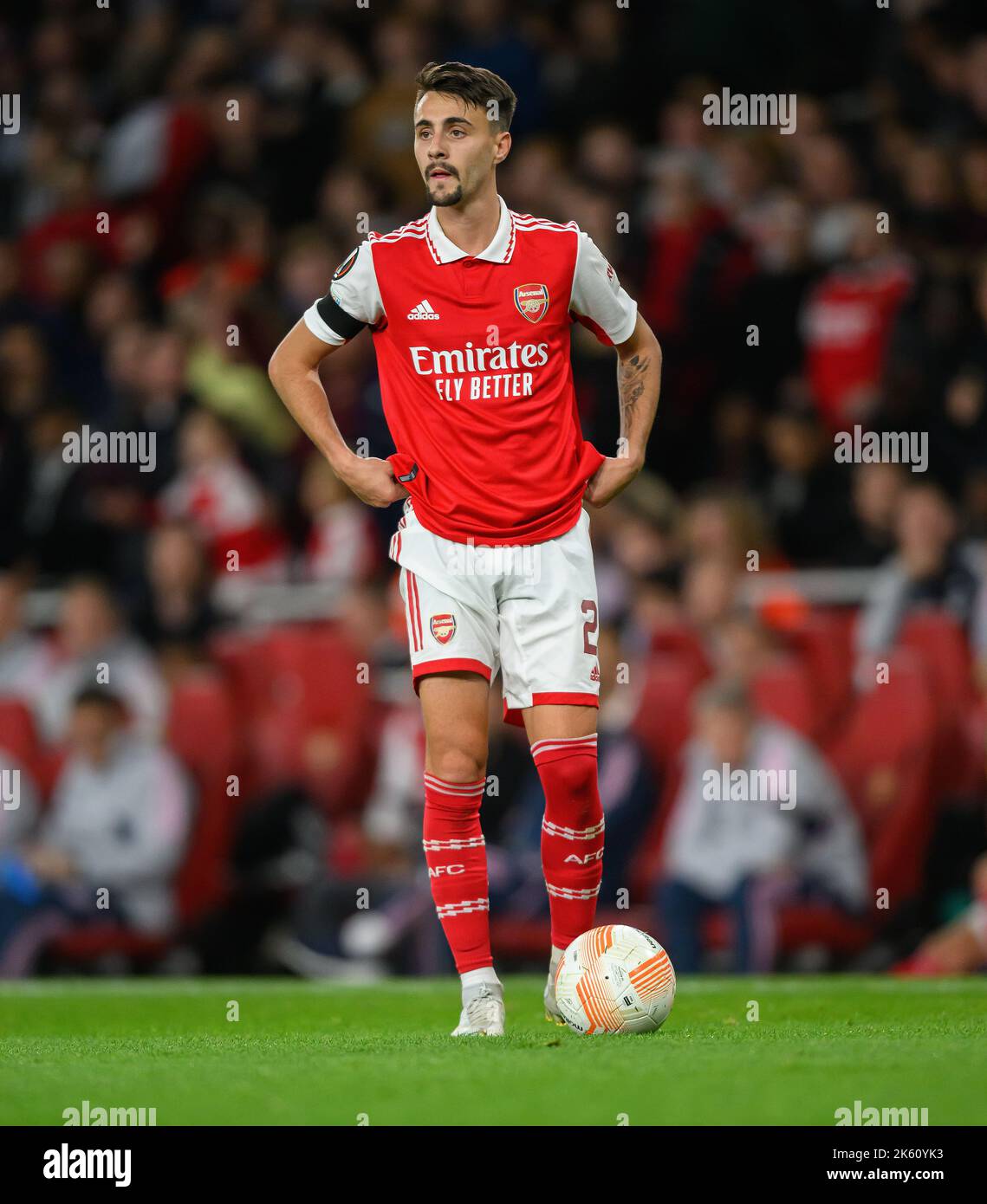 06 ottobre 2022 - Arsenal / FK Bodo/Glimt - UEFA Europa League - Gruppo A - Emirates Stadium Fabio Vieira dell'Arsenal durante la UEFA Europa League Group Una partita all'Emirates Stadium, Londra. Foto : Mark Pain / Alamy Live News Foto Stock