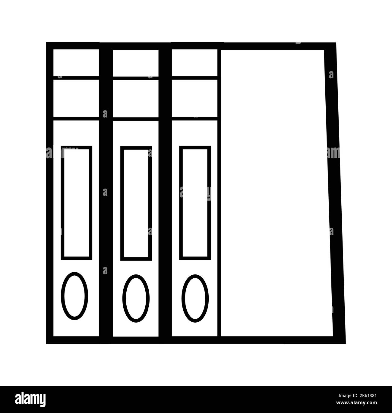 3 cartelle in bianco e nero design. Migliore collezione di illustrazioni vettoriali di designer. Icone e simboli di grafica vettoriale per il logo design e così via Illustrazione Vettoriale