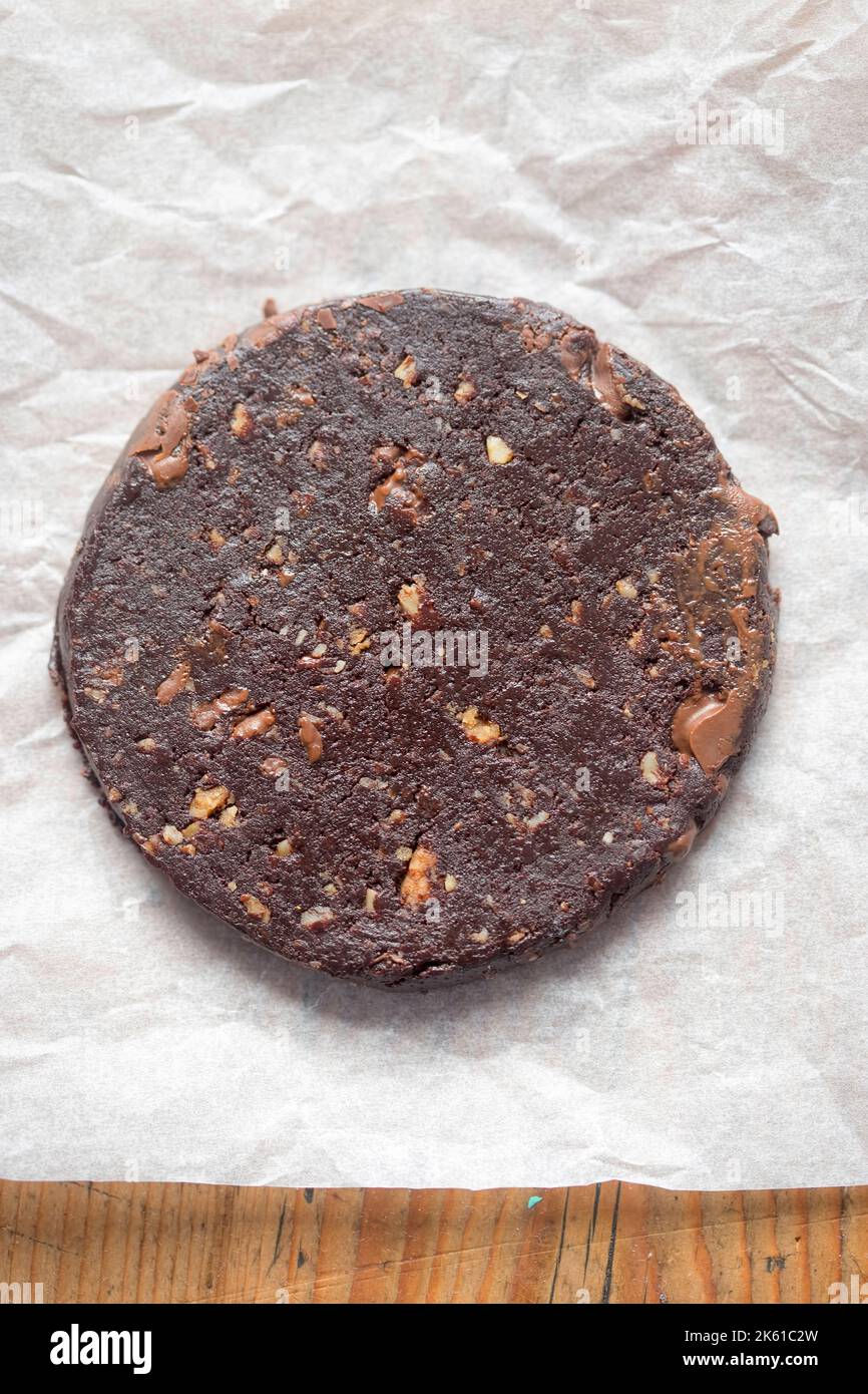 Biscotti al cioccolato con brownie e cioccolato Foto Stock