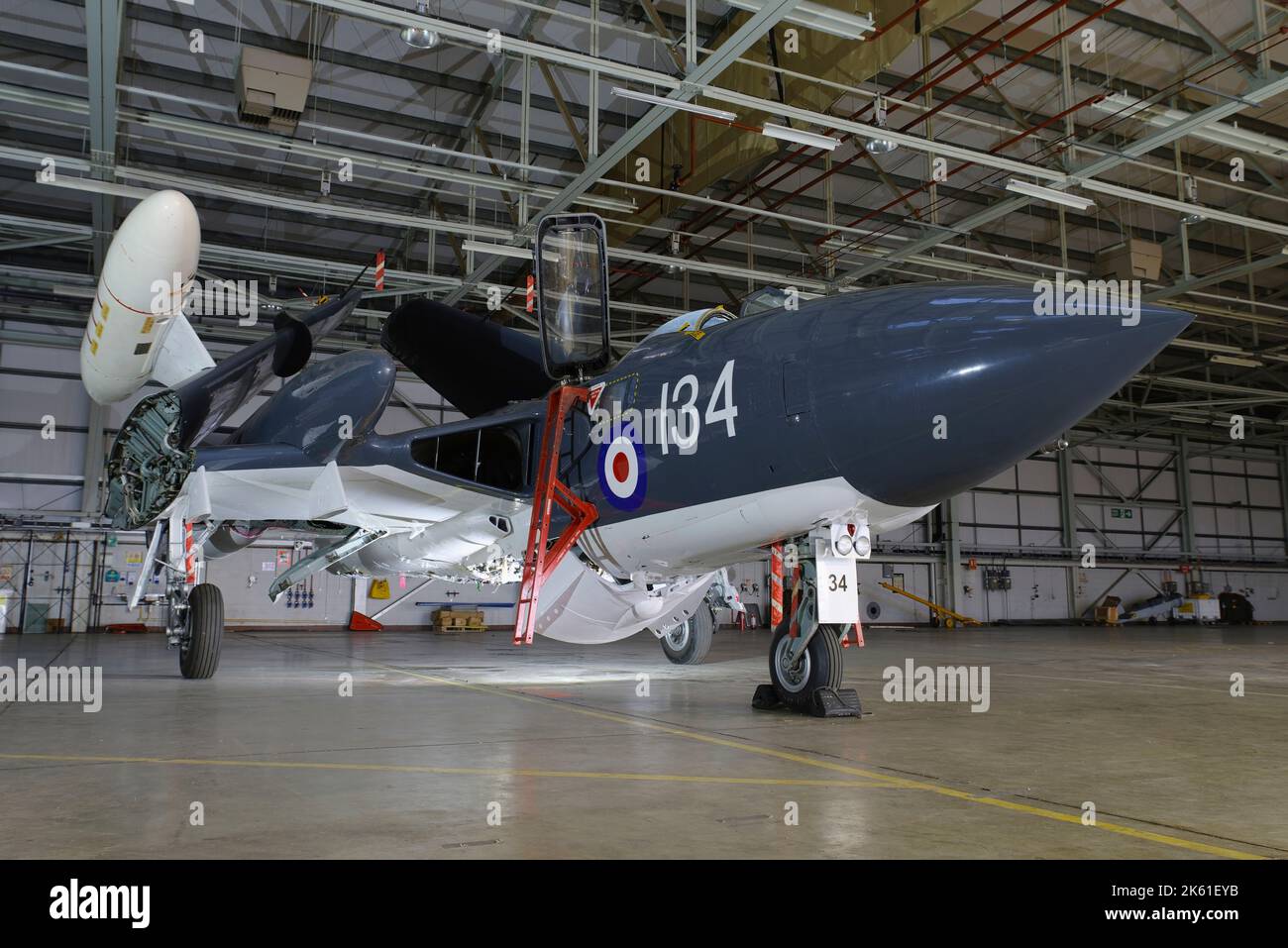 De Havilland Sea Vixen FAW 2, XP924, G-CVIX, Navy Wings, NAS Yeovilton, Somerset. Foto Stock