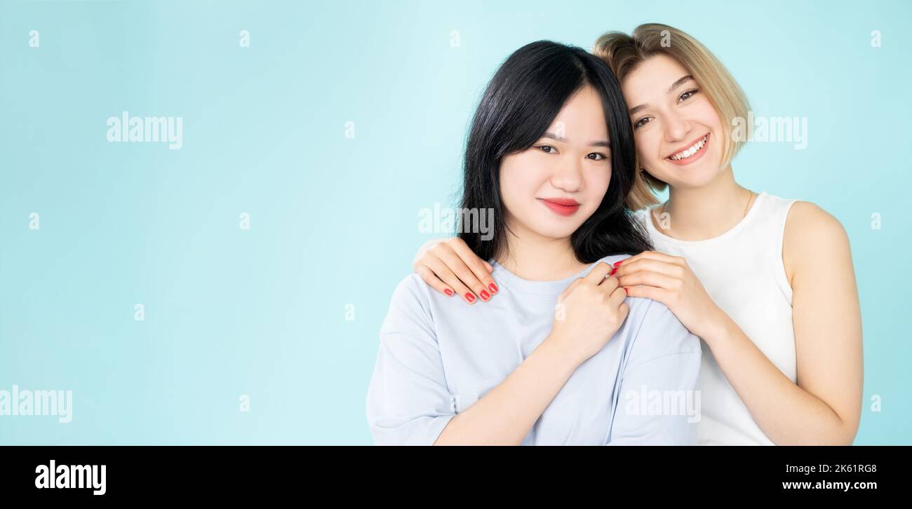 diversità etnica amichevole donne internazionali Foto Stock