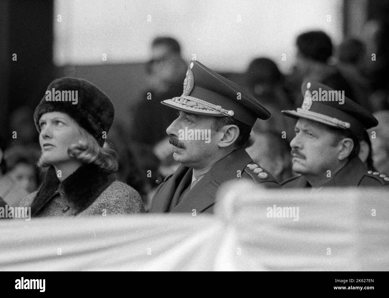 Jorge Rafael Videla, presidente de facto argentino, Proceso de Reorganizacion Nacional, giunta militare Foto Stock
