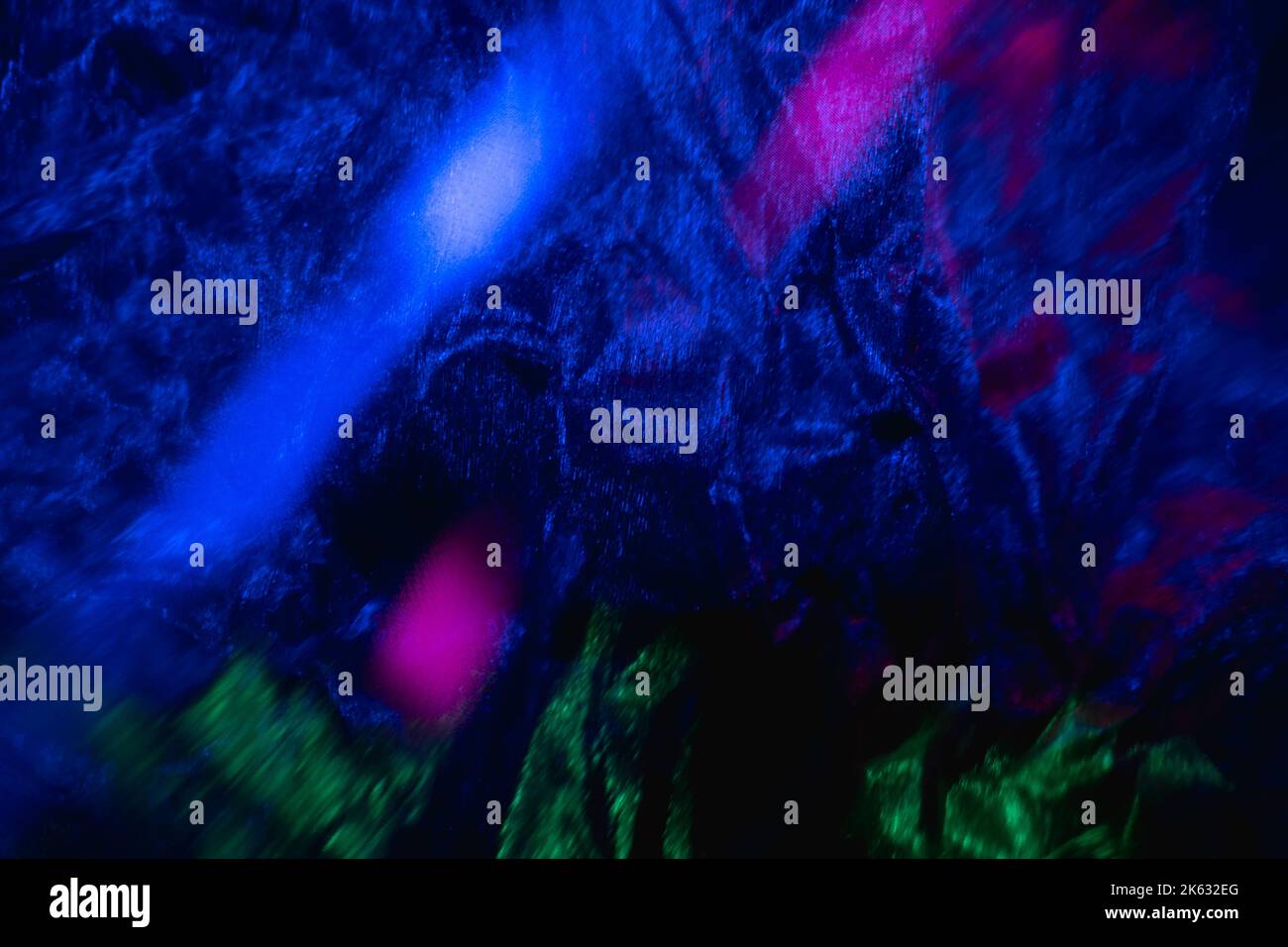 neon astratto sfondo colore lente flare blu Foto Stock
