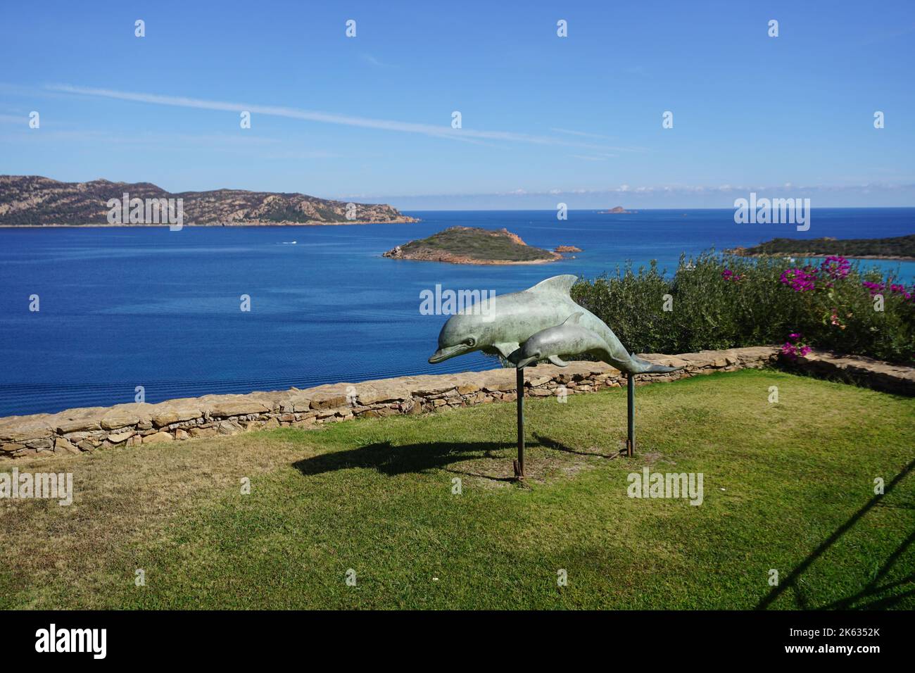 San Teodoro, Sardegna, Italia. Capo coda Cavallo. Punta Est villaggio e resort Foto Stock