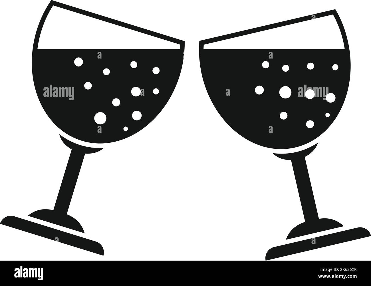 Party cheers icona semplice vettore. Alcool da pub. Card festeggia Illustrazione Vettoriale