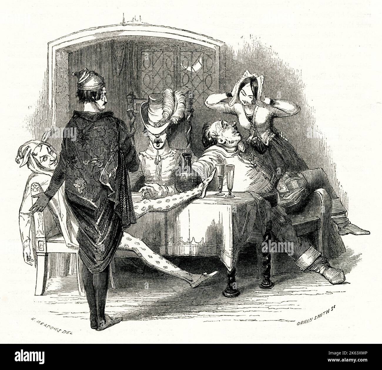 Illustrazione di Kenny Meadows alla dodicesima notte, di William ...