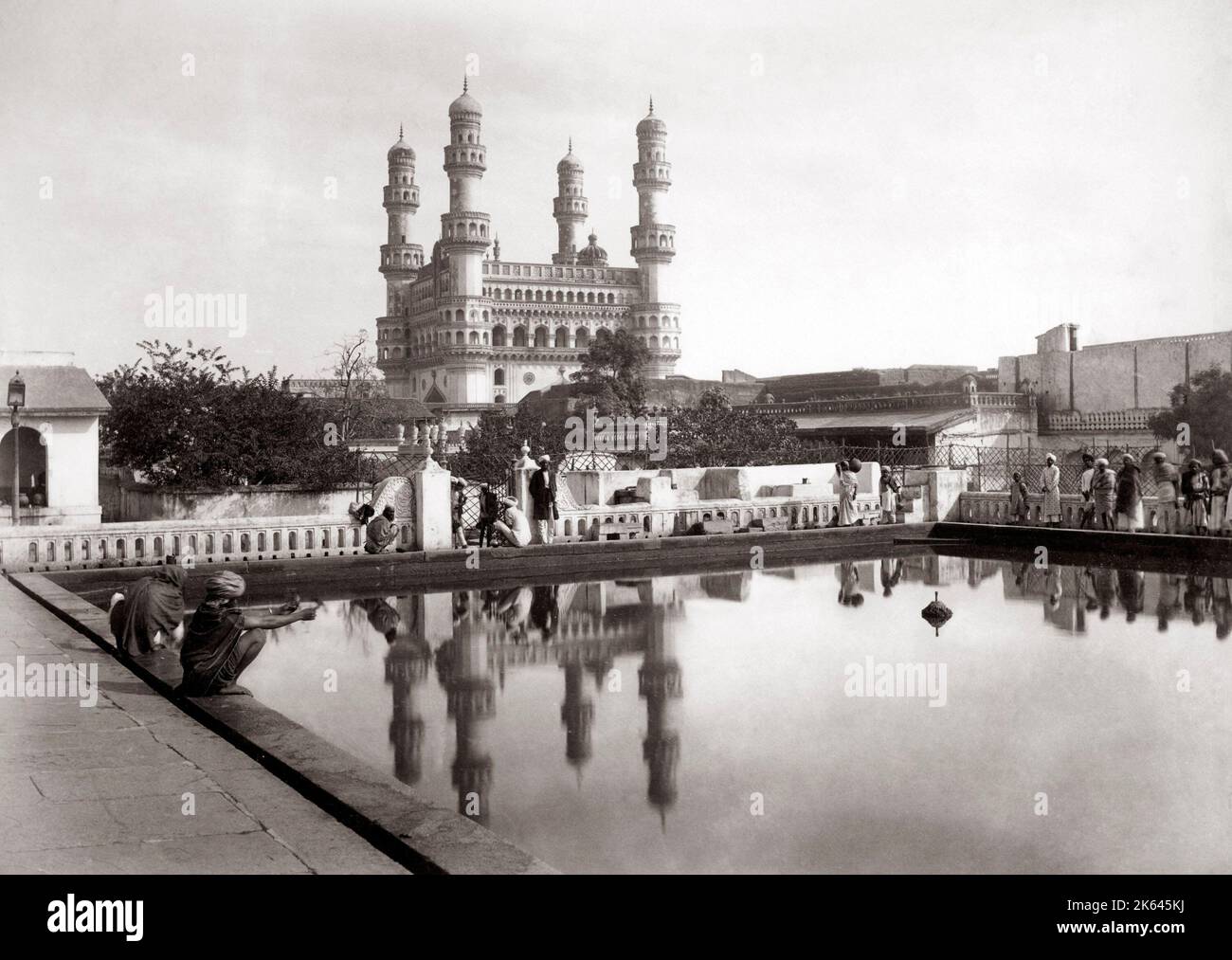 Il Char Minar, Hyderabad, c.1880s Foto Stock