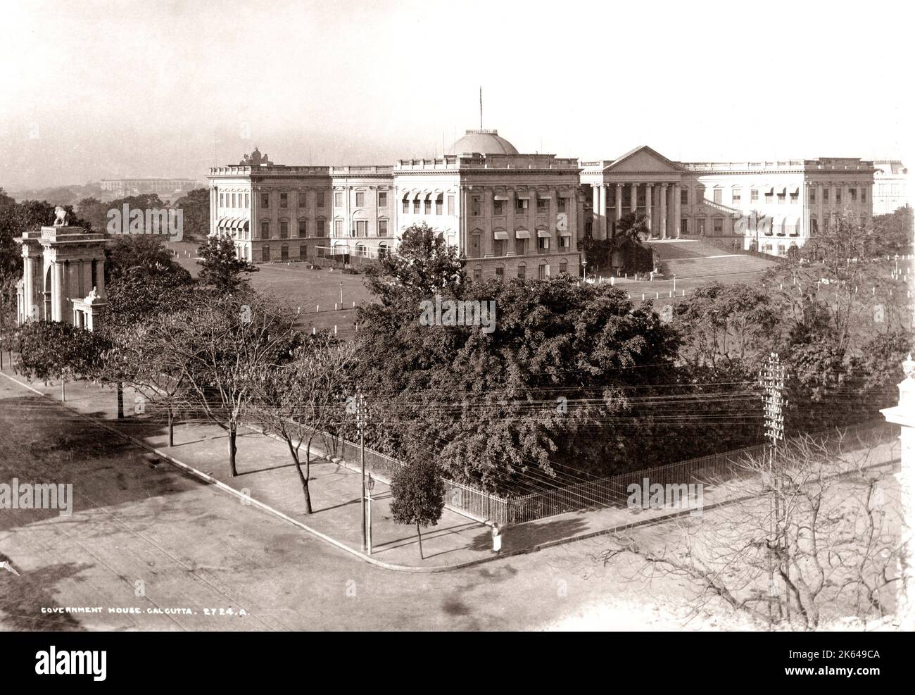 La sede del governo, Calcutta, c.1880's, India Foto Stock