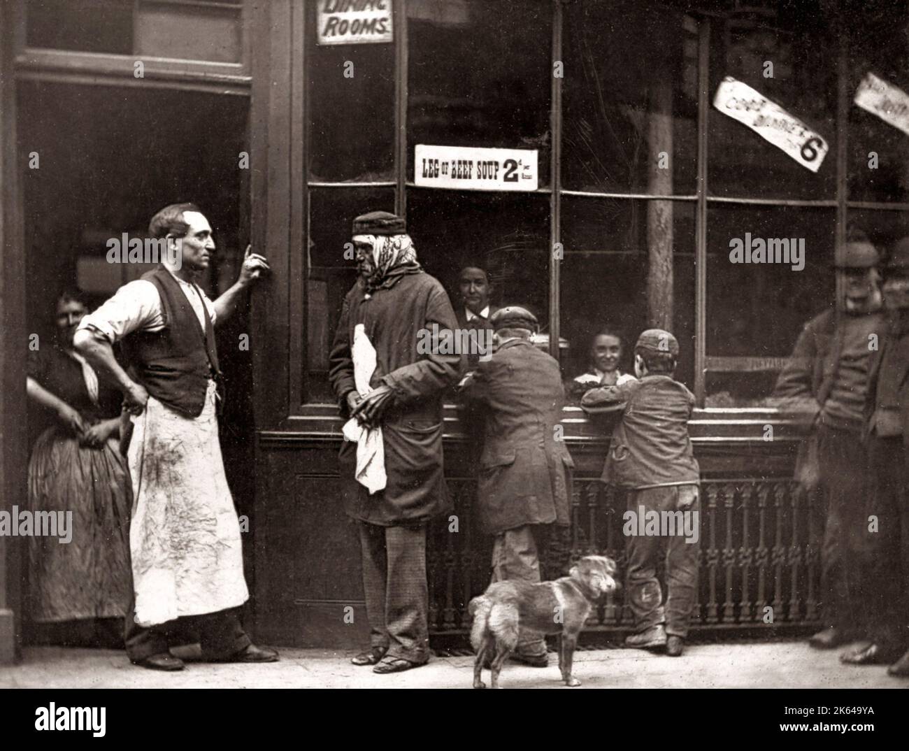 John Thomson strada "vita" Londra 1878 - un condannato's Home Foto Stock