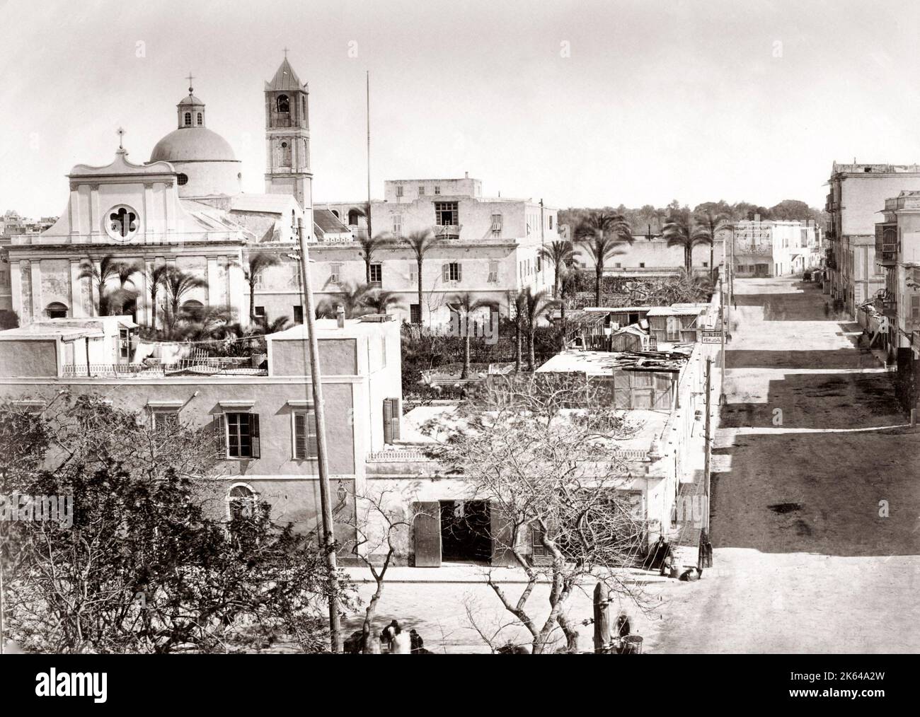 Street view, Alessandria, Egitto, c.1880's Foto Stock