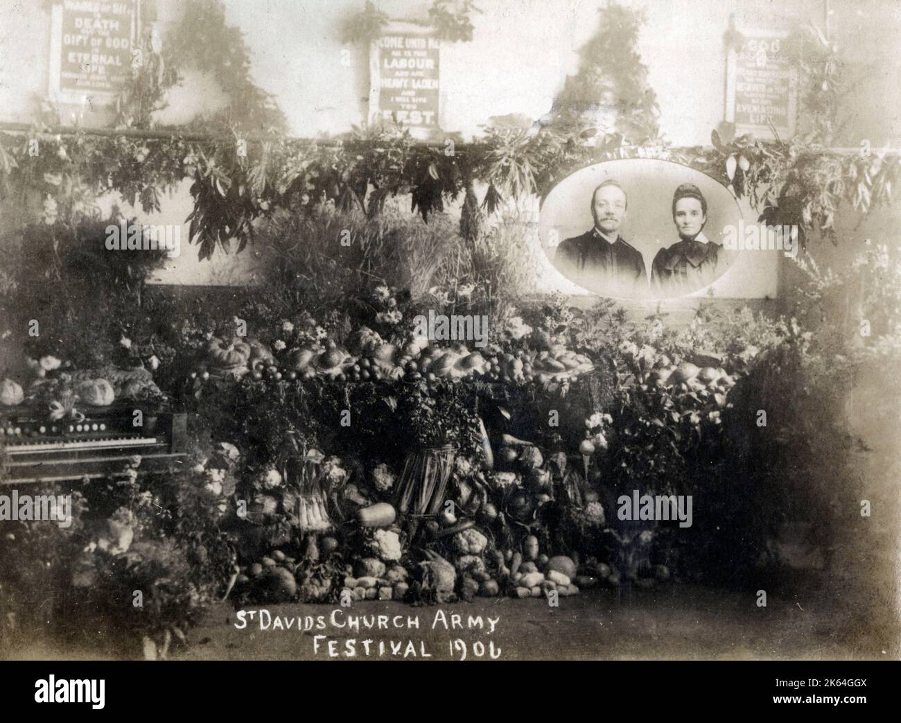 St David's Church Army - Harvest Festival Foto Stock