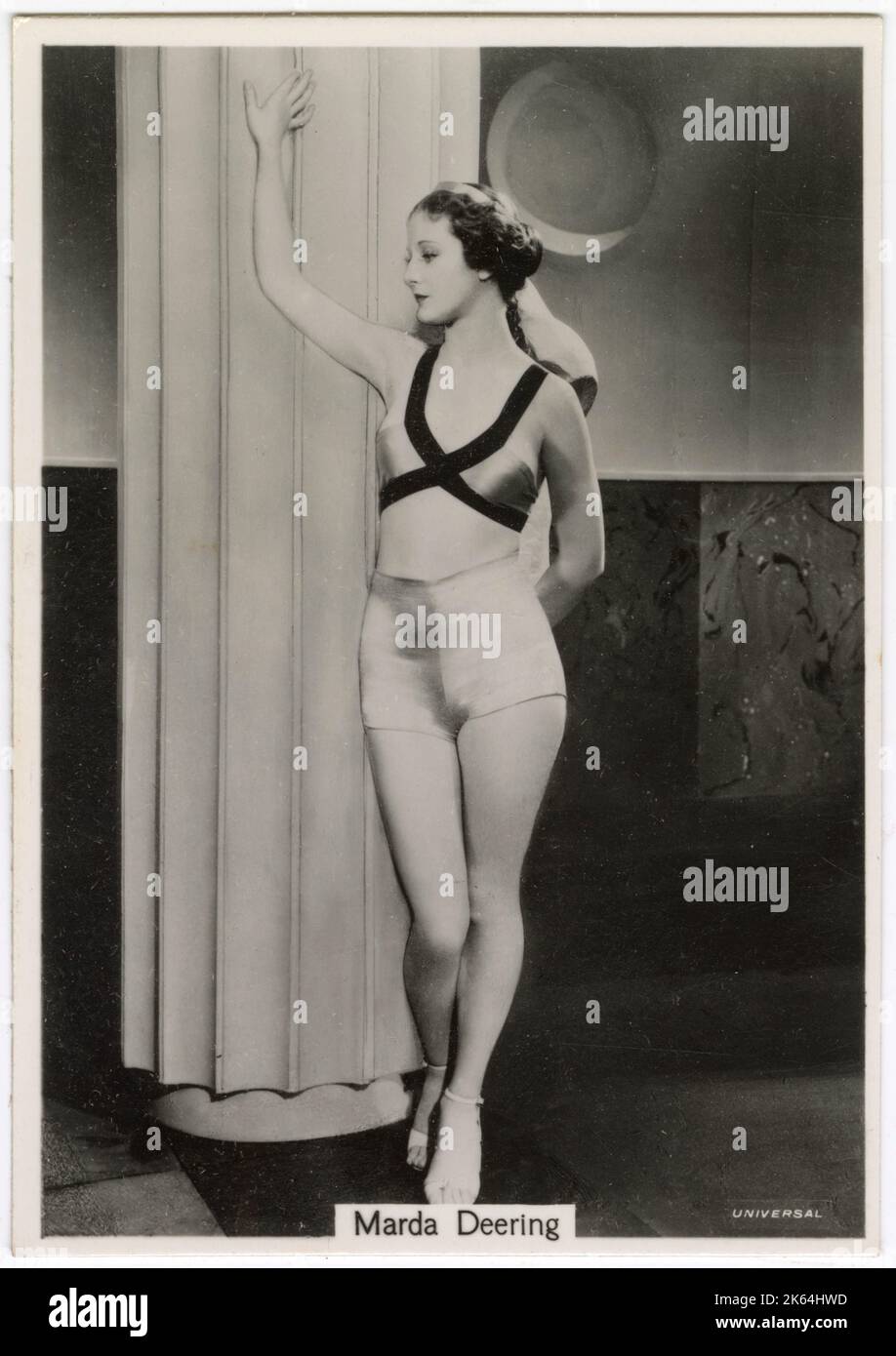 Marda Deering, attrice cinematografica americana Foto Stock