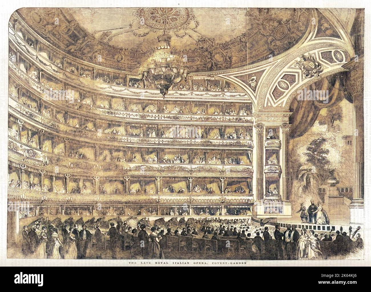 Giardino del Convento, Teatro dell'Opera, interni con Opera reale Italiana Foto Stock