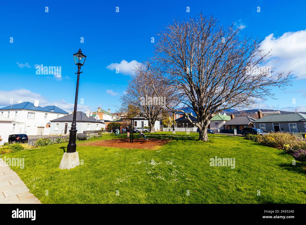 Arthur Circus Park architettura a Hobart Tasmania Australia Foto Stock