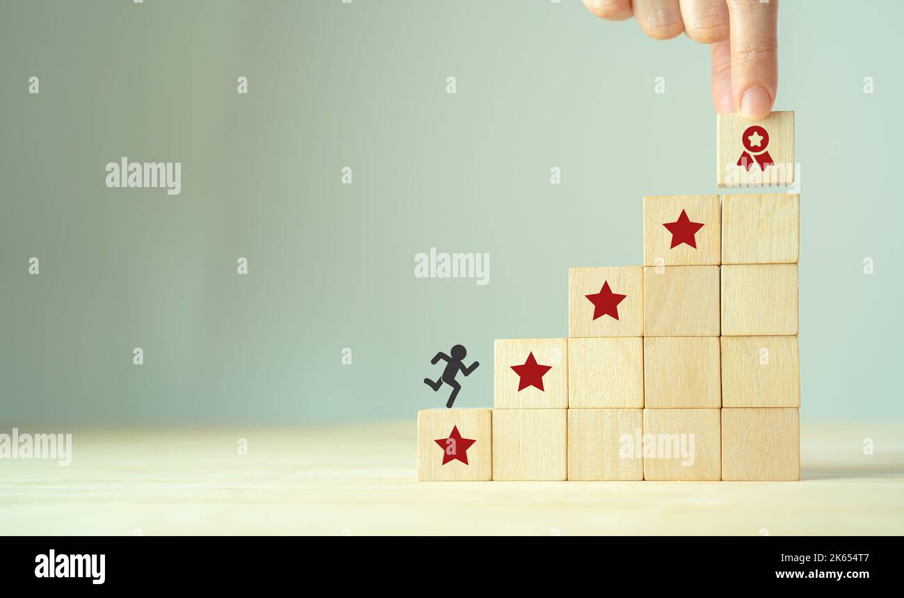 Carriera e progressione dei dipendenti. Concetto di sviluppo personale. Lavori in corso. Conformità e normative aziendali. Gestione del controllo qualità, ISO Foto Stock