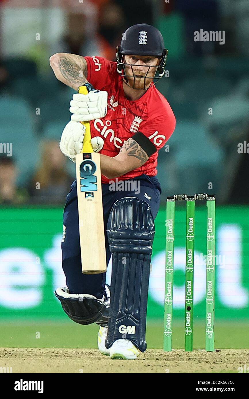 Ben Stokes d'Inghilterra è visto durante il Dettol T20I Serie 2 di 3 partita Australia vs Inghilterra a Manuka Oval, Canberra, Australia, 12th ottobre 2022 (Foto di Patrick Hoelscher/News Images) a Canberra, Australia il 8/13/2022. (Foto di Patrick Hoelscher/News Images/Sipa USA) Foto Stock