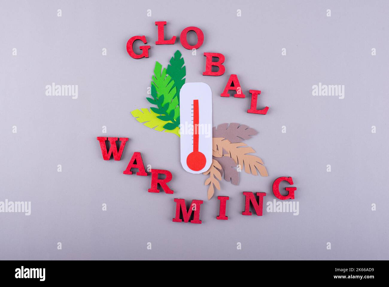 Il concetto di riscaldamento globale e cambiamento climatico Foto Stock