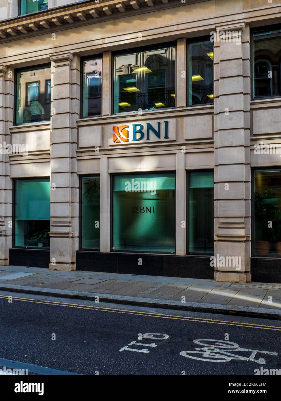 BNI London Branch at 30 King St London - Bank Negara Indonesia London Branch - PT Bank Negara Indonesia (Persero) Tbk London Branch Foto Stock