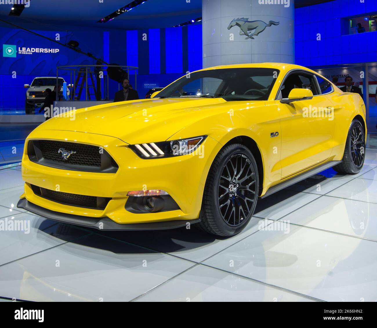 DETROIT, MI/USA - GENNAIO 13: Una Ford Mustang 2014 al North American International Auto Show (NAIAS). Foto Stock