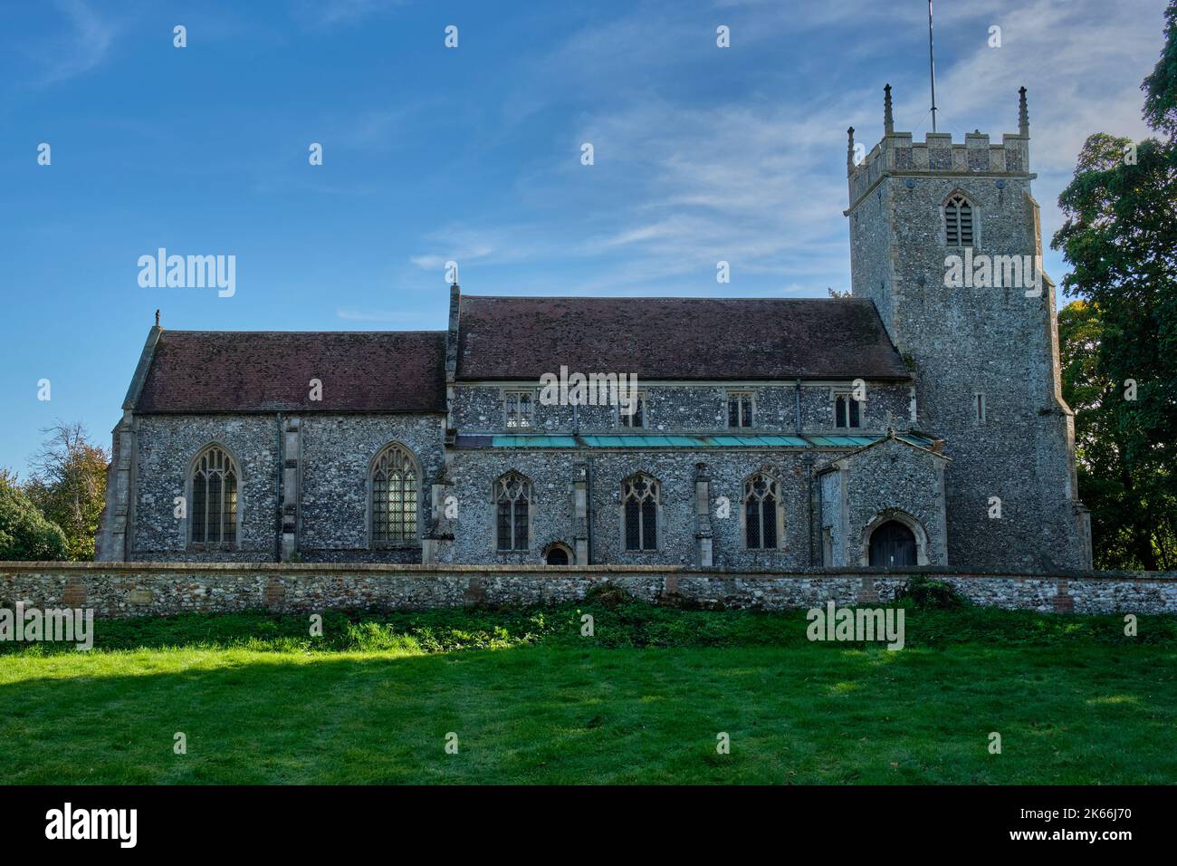 All Saints Church, Burnham Thorpe, vicino al mercato di Burnham, Norfolk Foto Stock