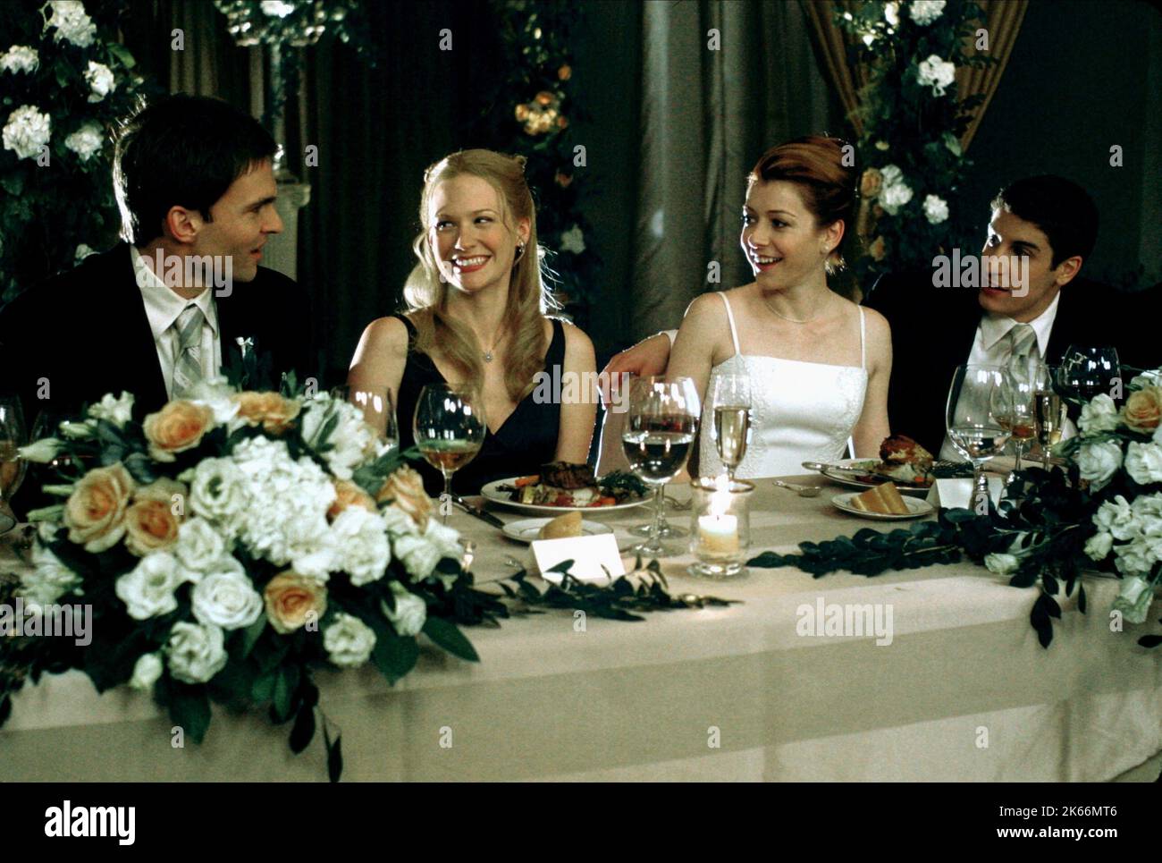 Il Seann William Scott, gennaio JONES, Alyson Hannigan, Jason Biggs, AMERICAN WEDDING, 2003 Foto Stock