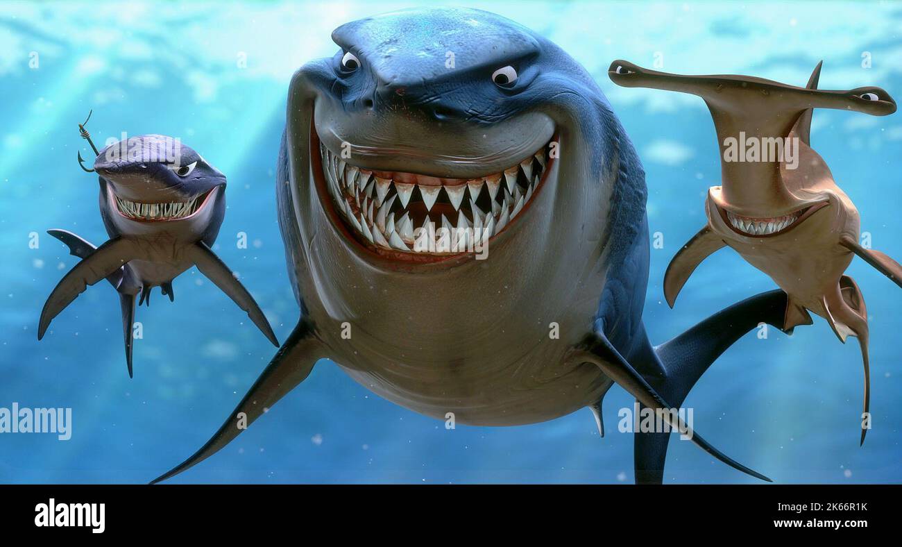 CHUM, SQUALO, ANCORA, TROVARE NEMO, 2003 Foto Stock
