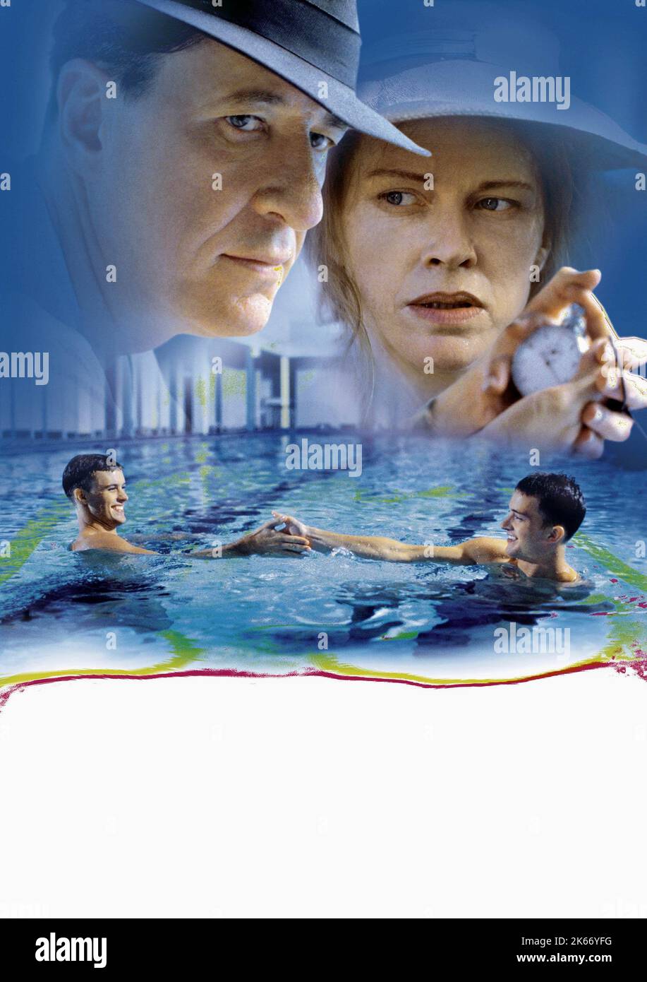 GEOFFREY RUSH, Judy Davis, Jesse Spencer, TIM DRAXL, nuoto a monte, 2003 Foto Stock