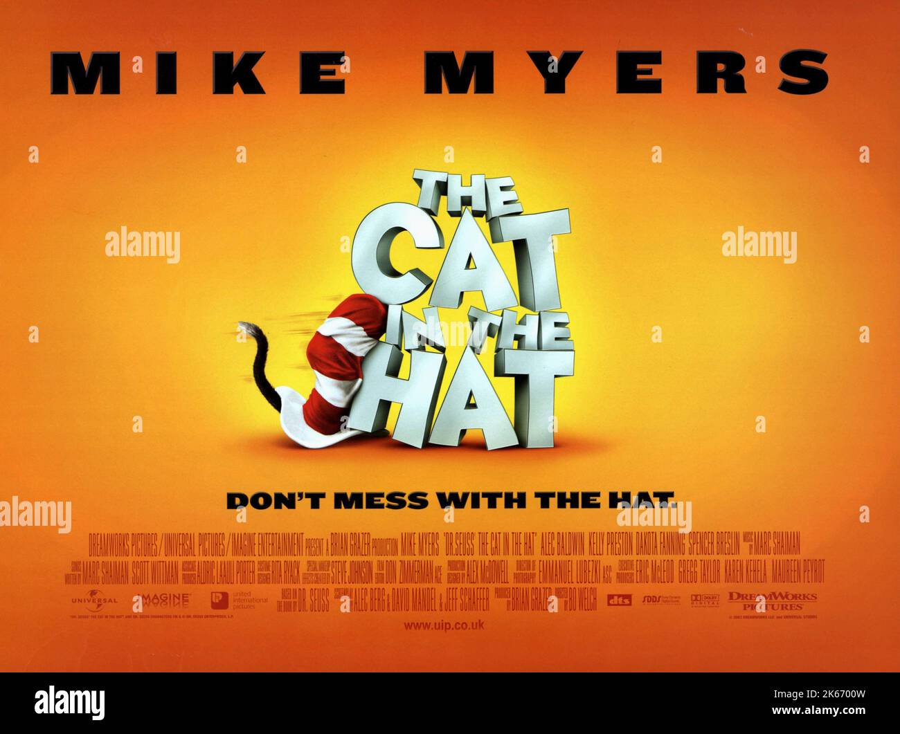 POSTER DEL FILM, THE CAT IN THE HAT, 2003 Foto Stock