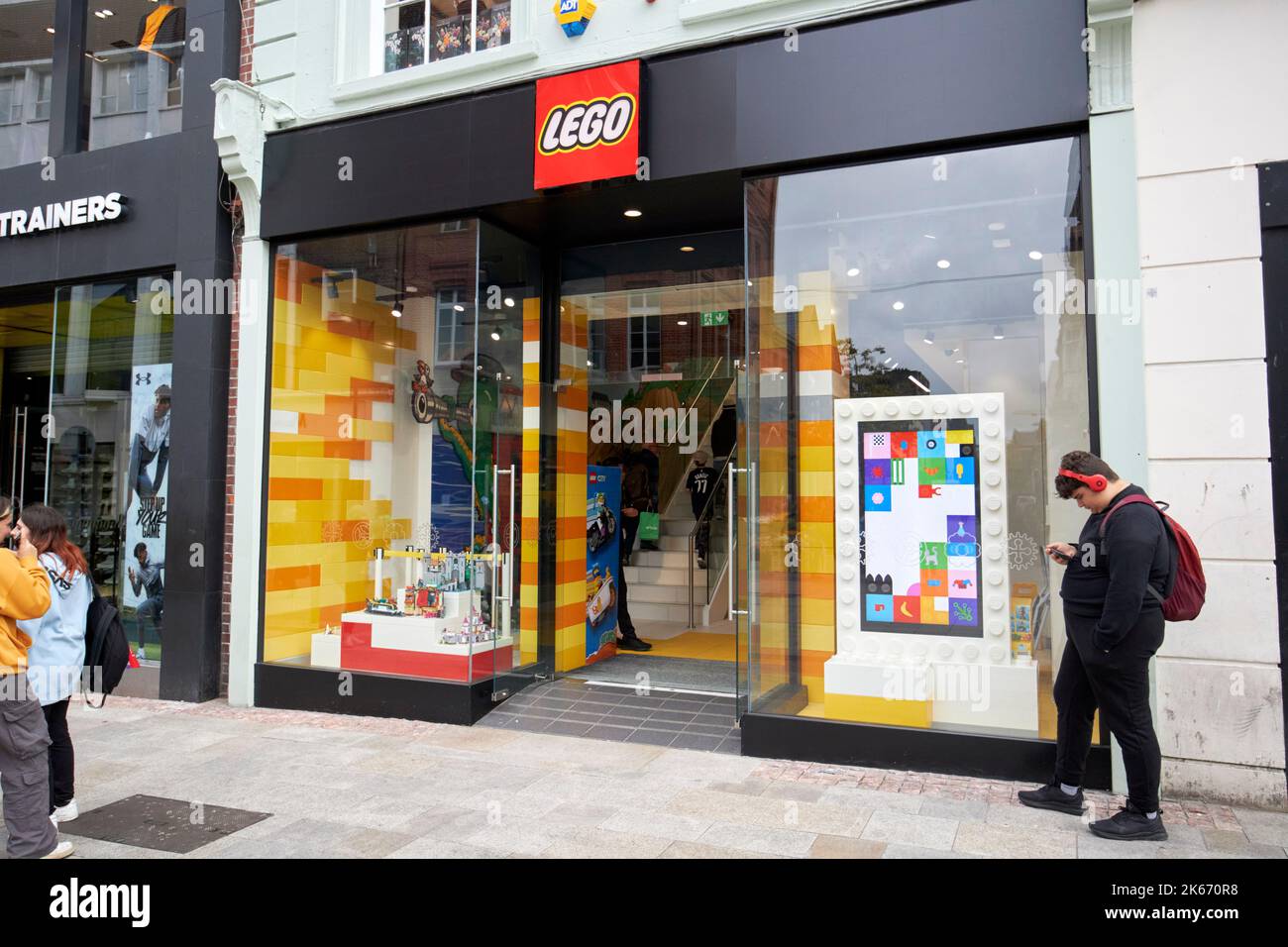 il negozio di lego grafton street dublino repubblica d'irlanda Foto Stock
