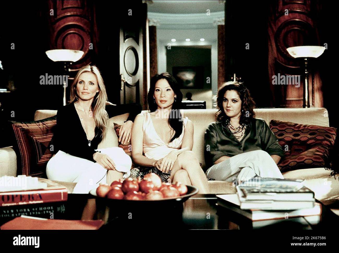 CAMERON DIAZ, Lucy Liu, Drew Barrymore, CHARLIE'S ANGELS: Full Throttle, 2003 Foto Stock