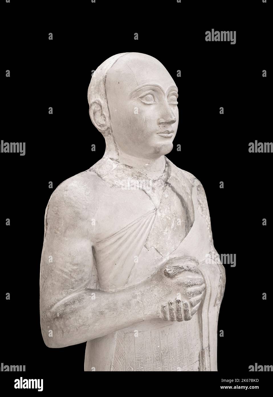 Statua della Gudea nel Museo dell'Antico Oriente, Istanbul. Foto Stock