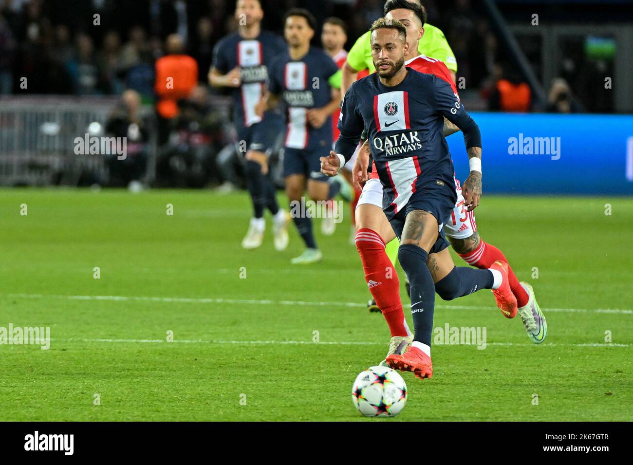 Parigi, Francia. 11th Ott 2022. Neymar - Champions League - Gruppo H - Paris St Germain vs Benfican nel Parc des Princes a Parigi, in Francia, il 11 ottobre 2022. (Foto di Lionel Urman/Sipa USA) Credit: Sipa USA/Alamy Live News Foto Stock