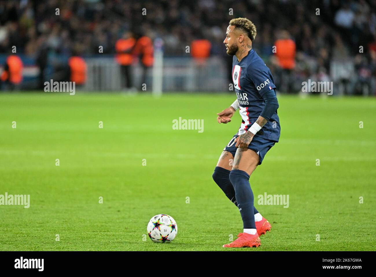 Parigi, Francia. 11th Ott 2022. Neymar - Champions League - Gruppo H - Paris St Germain vs Benfican nel Parc des Princes a Parigi, in Francia, il 11 ottobre 2022. (Foto di Lionel Urman/Sipa USA) Credit: Sipa USA/Alamy Live News Foto Stock