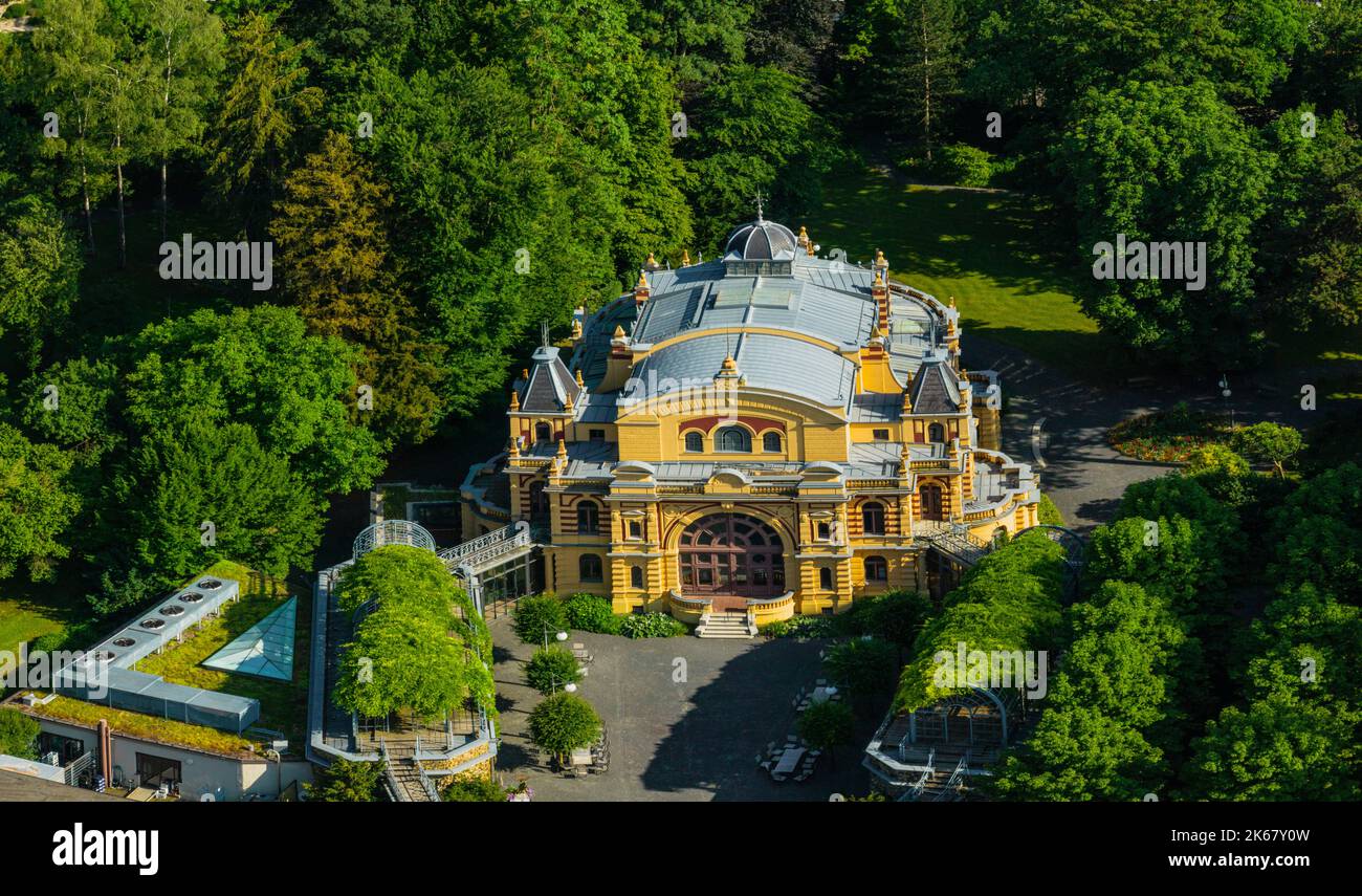 Kurhaus ad Augusta-Göggingen con teatro parco Foto Stock